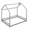 CAVINAS Twin/Full Size Wooden House-Shaped Bed Frame,Cute Floor Bed for Kids Room,Bedroom - 4 of 4