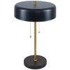 Modern Table Lamps with Metal Base and Drum Shade Shape, Nightstand Lamps for Bedroom or Living Room–The Pop Home - 4 of 4
