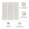 Triptych 3-piece Dimensional Resin Canvas Wall Art Set - 4 of 4