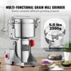 VEVOR 2500g Electric Grain Mill Grinder, High Speed 3400W Commercial Spice Grinders, Stainless Steel Pulverizer Powder Machine - 3 of 4