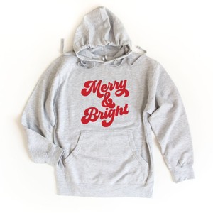 Simply Sage Market Women's Graphic Hoodie Bold Merry And Bright - 1 of 4