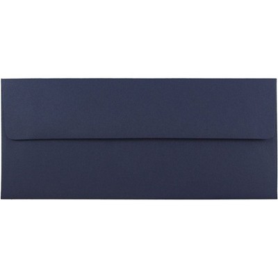 JAM Paper #10 Business Envelopes 4.125 x 9.5 Navy Blue LEBA367I