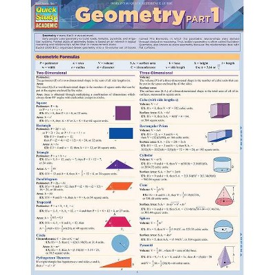 Geometry Part 1 - 2nd Edition by  Barcharts Inc (Poster)