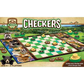 MasterPieces National Parks Jr Ranger Checkers Board Game for Families and Kids ages 6 and Up