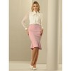 Hobemty Women's Office Fishtail Stretchy High Waist Bodycon Pencil Skirts - image 2 of 4