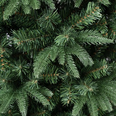 Slim Green Pine Artificial Christmas Tree with Metal Stand