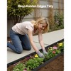 VEVOR Landscape Edging, 100 ft x 1.5 in Plastic Garden Border Edging with 120 Spikes, No Dig, Flexible Lawn Edgings Roll, Black - 3 of 4