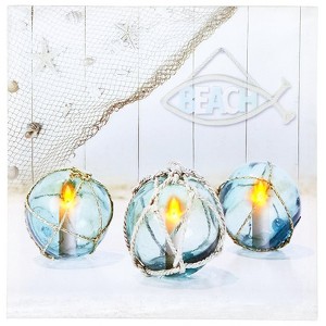 The Lakeside Collection Lighted Nautical Wall Art - Candle - 1 of 3