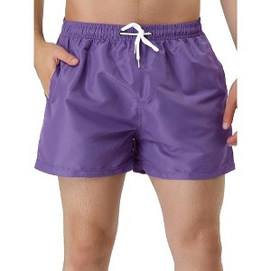 TATT 21 Men's Summer Lightweight Drawstring Waist Mesh Lining Beach Swim Shorts - 1 of 4