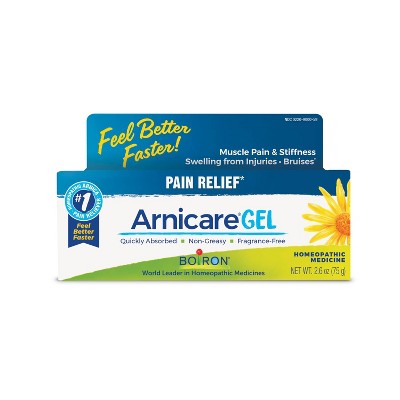 Boiron Arnicare Gel for Relief of Joint Pain, Muscle Pain, Muscle Soreness, and Swelling from Bruises or Injury Non-greasy and Fragrance-Free - 2.6 oz