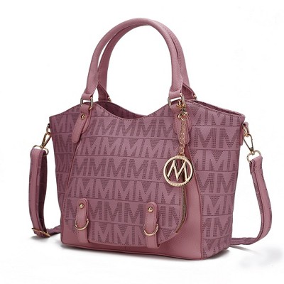 MKF Collection Fula Signature Crossbody Satchel – Vegan Leather Handbag by Mia K