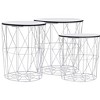 vidaXL Coffee Table 3 pcs White - 2 of 4