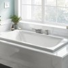 Cobbe Brushed Nickel Single Lever 2-Hole Bathroom Basin Mixer with Wide Waterfall Spout and Inlet Pipe - 2 of 4