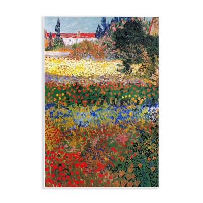 Stupell Industries Flower Garden Van Gogh Vivid Painting Wall Plaque Art