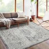 Large Living Room Rug 7'10''x10'2'' Vintage Medallion Rug Non Shedding Soft Low Pile Premium Fuzzy Plush Carpet - 2 of 4