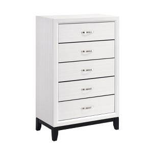 NicBex Dovetail Drawers for Bedroom,White Chest of Drawers with Storage,Modern Wood Dressers for Closet,Living Room,Hallway,White - 1 of 4