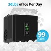 Aeitto Bullet Ice Maker Countertop, Pellet Ice Machine, Black - 3 of 4