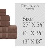 Home Weavers Elegance Essentials 550GSM 100% Cotton Zero Twist Super Absorbent Bath Towel Set - 2 of 4