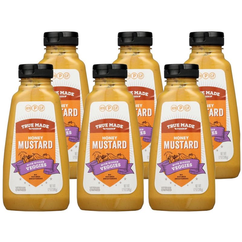 True Made Foods Honey Mustard With Hidden Veggies - Case of 6/12 oz, 1 of 7