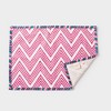 Mela Artisans Set of 4 Red and Blue Zig Zag Placemats - 2 of 4