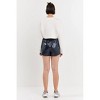 Women's SHINY PU SHORTS - Grey Lab - 4 of 4