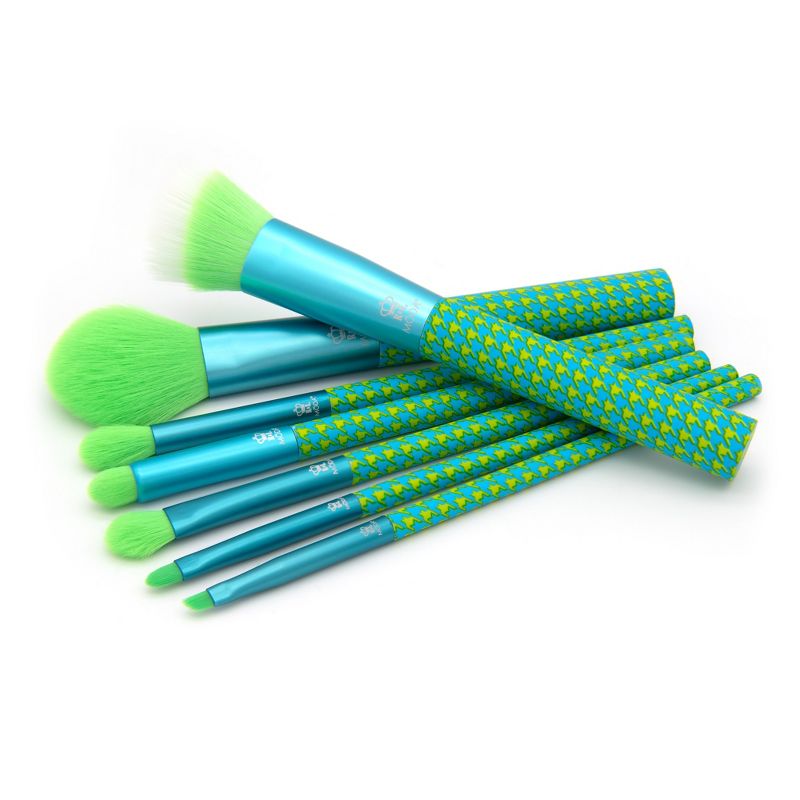MODA Brush Keep It Classy Green & Blue 7pc Makeup Brush Set., 5 of 9
