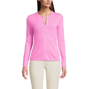 Lands' End Women's Cashmere Cardigan Sweater - 1 of 4