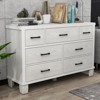 7-Drawer Bedroom Dresser – Modern Wooden Storage Chest with Metal Handles & Anti-Tip Design - 4 of 4