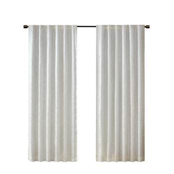 Cassius Jacquard Lined Total Blackout Rod Pocket/Back Tab Curtain Panel
