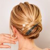 Unique Bargains Women's Metal Long Duckbill Hair Clips Orange Brown 5.31"x0.83"x1.18" 2 Pcs - 2 of 4