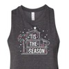Women's Barbie Holidays & Christmas Graphic Racerback Tank - Heather Charcoal - Medium - 2 of 3