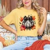 Simply Sage Market Women's Coquette Animal Print PumpkinShort Sleeve Garment Dyed Tee - 2 of 4