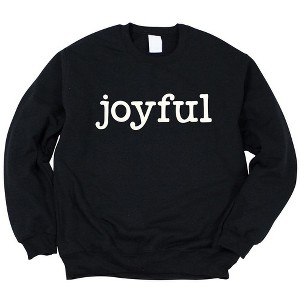 Simply Sage Market Women's Graphic Sweatshirt Joyful Bold Puff Print - 1 of 4
