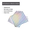 Unique Bargains Office Home Warehouse Self-Adhesive Reflective Sticker 10 Sheets - 3 of 4