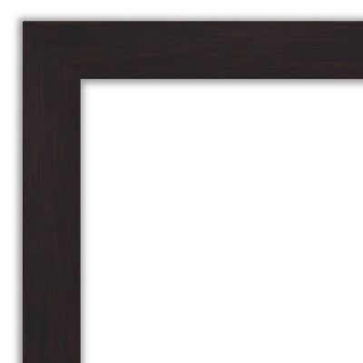 Espresso Wood Full Length Rectangular Bathroom Mirror