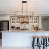 LLHZSY 5-Light Vintage Pendant Ceiling Lights Farmhouse Industrial Chandelier With Crystal Flower-35 2/5" - 3 of 4