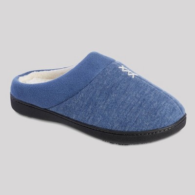 Isotoner navy hot sale blue slippers