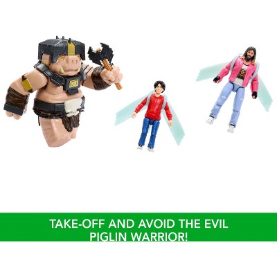 Mattel Minecraft Action Figure & Accessories Set, Piglin Warrior Posable Charact