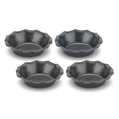 Cuisinart 4pc Mini Fluted Tartlet Pan Set - CMBM-4FLT: Nonstick Steel Bakeware, Dishwasher-Safe, Lifetime Warranty
