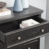 5 Drawers Dresser 5 Drawers Cabinet,Storage Clothes Storage Drawers Cabinet for Living Room Organizer WHITE - 3 of 4