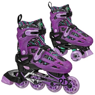 Roller Derby Lomond Kids' Adjustable Inline-Quad Combo Skates - Black (12-2)