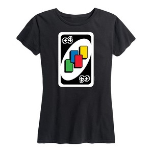 Women's - UNO - Draw Four Short Sleeve Graphic T-Shirt - 1 of 4