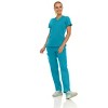 Medichic Women's Medical Scrubs Set- V-Neck with Flare Pant - 2 of 4
