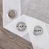 Ombre Yarn-Dyed Stripe Voile Sheer Grommet Window Curtain Panels - 3 of 4