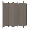 vidaXL 5-Panel Room Divider/Partition Screen - Anthracite Color, Breathable and Durable Fabric Material, Foldable, Ideal for Home or Office Use - 4 of 4