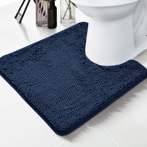 Deconovo Plush Chenille Bath Rug Non-Slip, Washable Comfort Mat - 1 of 4