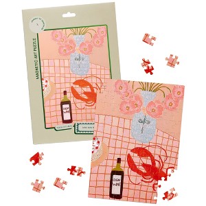 Journey of Something: Lobster Lunch, 100 Piece Magnetic Art Puzzle - 11.4 x 8.3" - 1 of 4