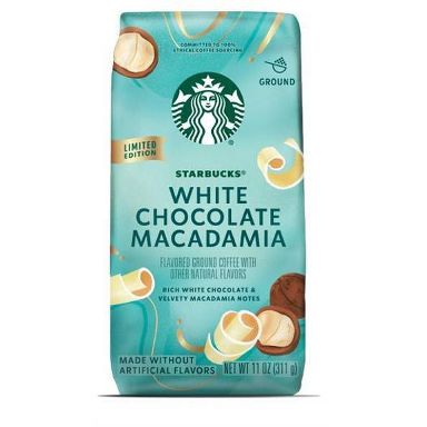 Starbucks White Chocolate Macadamia Nut Light Roast Ground Coffee - 11oz