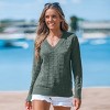 Women's Breezy Cable Knit V-Neck Sweater - Cupshe - 4 of 4