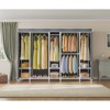VIPEK V50C Extra Large Coverd Clothes Rack, Black Closet Rack with Gray  Upgarded Polyester Cover, Multi-Functional Wardrobe Closet Clothing Rack - 2 of 4